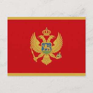 Vlag van het Briefkaart Montenegro