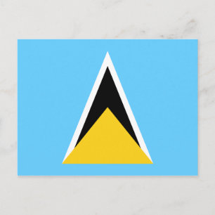 Vlag van het Briefkaart Saint Lucia
