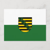 Vlag van het Briefkaart Saksen (Voorkant)