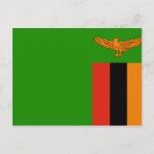 Vlag van het Briefkaart Zambia (Voorkant)