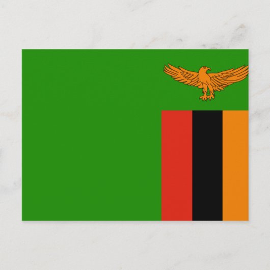 Vlag van het Briefkaart Zambia (Voorkant)