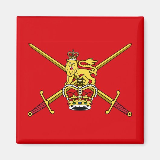 Vlag van het Britse leger (niet-ceremonieel) Magneet (Voorkant)