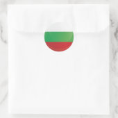 vlag van het Bulgarije-ringpictogram Ronde Sticker (Tas)