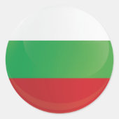 vlag van het Bulgarije-ringpictogram Ronde Sticker (Voorkant)
