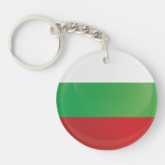 vlag van het Bulgarije-ringpictogram Sleutelhanger (Voorkant)