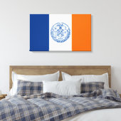 Vlag van het Canvas van New York City Afdruk (Insitu (Slaapkamer))