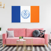 Vlag van het Canvas van New York City Afdruk (Insitu (Woonkamer))