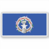 Vlag van het Chamorro volk, Micronesië, Oceanië Sticker (Voorkant)