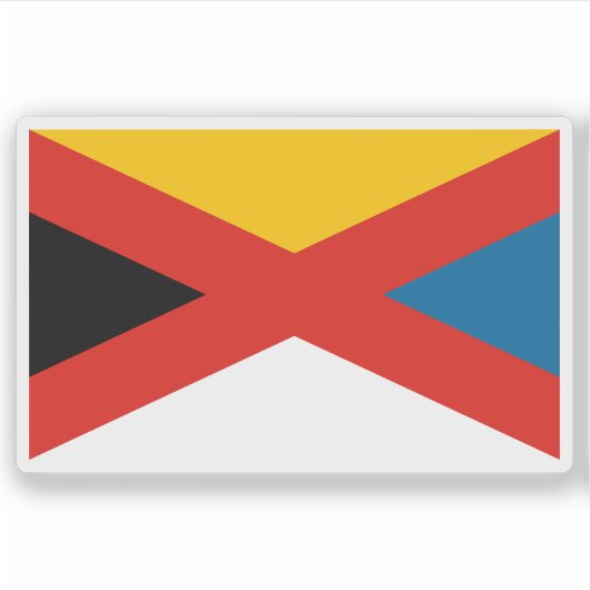 Vlag van het Chinese Rijk (1915-1916) Sticker (Voorkant)