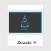 Vlag van het commando Ruimtevaart en Gereedheid Sticker (Vel)