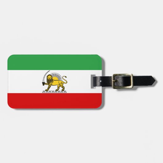 vlag van het Constitutioneel Monarchie van Iran (1 Bagagelabel (Voorkant horizontaal)