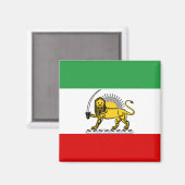 vlag van het Constitutioneel Monarchie van Iran (1 Magneet (Voorkant / Achterkant)