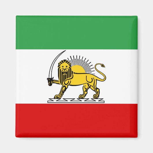 vlag van het Constitutioneel Monarchie van Iran (1 Magneet (Voorkant)