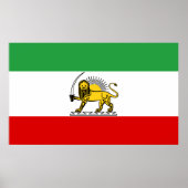 vlag van het Constitutioneel Monarchie van Iran (1 Poster (Voorkant)