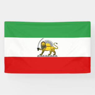 vlag van het Constitutioneel Monarchie van Iran (1 Spandoek
