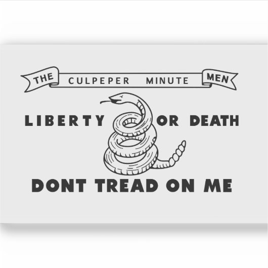 Vlag van het Culpeper-Minutemen Sticker (Voorkant)