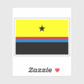 Vlag van het Daza-volk (Soedan) Sticker (Vel)
