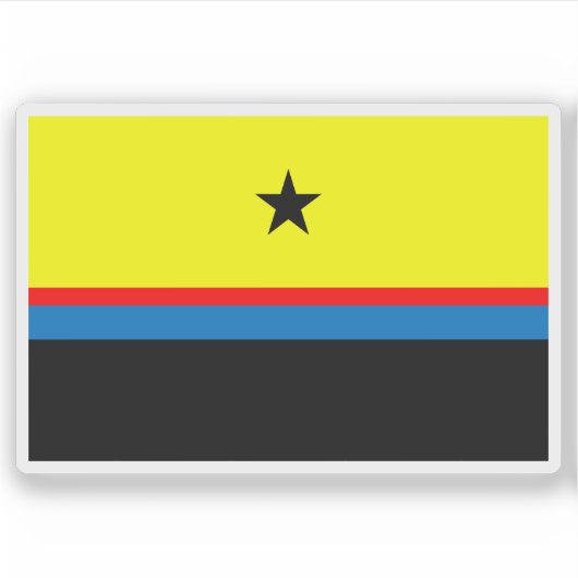Vlag van het Daza-volk (Soedan) Sticker (Voorkant)