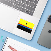Vlag van het Daza-volk (Soedan) Sticker (Laptop met iPhone)