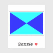 Vlag van het Deense volk Sticker (Vel)