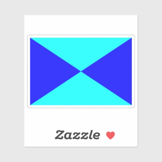 Vlag van het Deense volk Sticker (Vel)