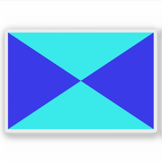 Vlag van het Deense volk Sticker (Voorkant)