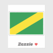 Vlag van het departement Madre de Dios in Peru Sticker (Vel)