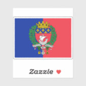 Vlag van het departement Parijs, Frankrijk Sticker (Vel)