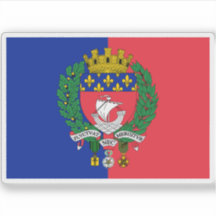 Vlag van het departement Parijs, Frankrijk