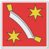 Vlag van het district Bern-Mittelland, Zwitserland Sticker (Voorkant)