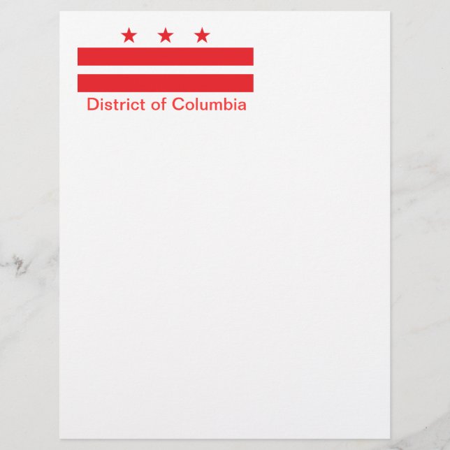 Vlag van het district Columbia (Voorkant)
