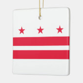 Vlag van het district Columbia (VS) Keramisch Ornament (Links)