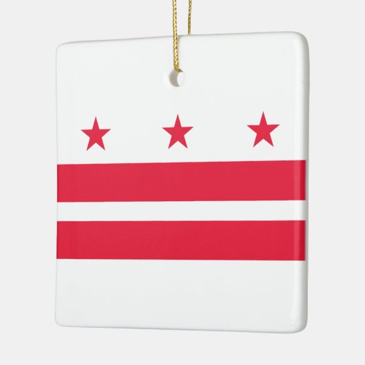 Vlag van het district Columbia (VS) Keramisch Ornament (Links)