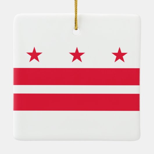 Vlag van het district Columbia (VS) Keramisch Ornament (Achterkant)