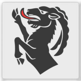 Vlag van het district Interlaken, Zwitserland Sticker