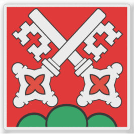 Vlag van het district La Neuveville, Zwitserland Sticker