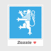 Vlag van het district Locarno, Zwitserland Sticker (Vel)