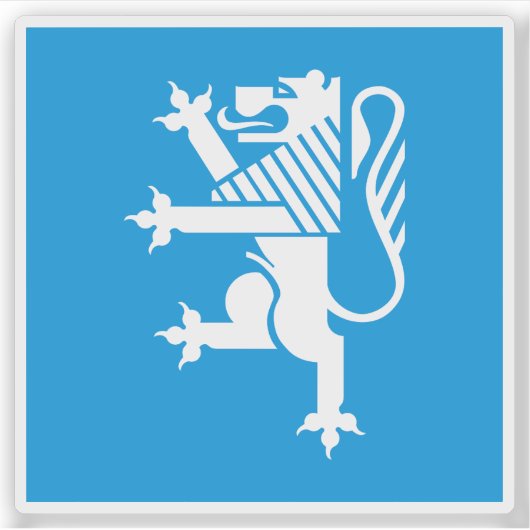 Vlag van het district Locarno, Zwitserland Sticker (Voorkant)