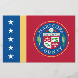 Vlag van het district Maricopa (Arizona) Briefpapier