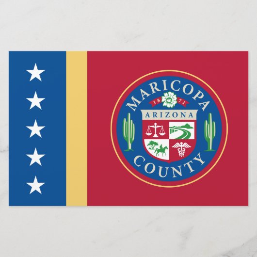 Vlag van het district Maricopa (Arizona) Briefpapier (Voorkant)