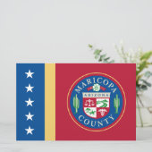Vlag van het district Maricopa (Arizona) Briefpapier (Staand voorkant)