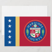 Vlag van het district Maricopa (Arizona) Briefpapier (Voorkant / Achterkant)