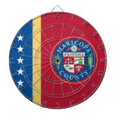 Vlag van het district Maricopa (Arizona) Dartbord (Voorkant)