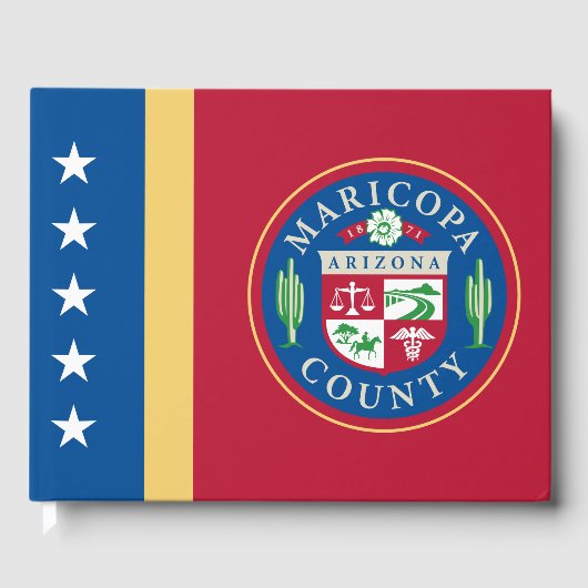 Vlag van het district Maricopa (Arizona) Gastenboek (Voorkant)