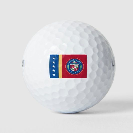 Vlag van het district Maricopa (Arizona) Golfballen (Voorkant)