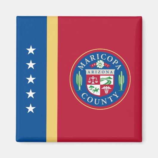 Vlag van het district Maricopa (Arizona) Magneet (Voorkant)