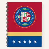 Vlag van het district Maricopa (Arizona) Notitieboek (Voorkant)
