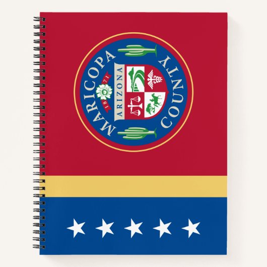 Vlag van het district Maricopa (Arizona) Notitieboek (Voorkant)