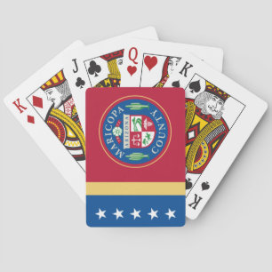Vlag van het district Maricopa (Arizona) Pokerkaarten