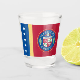 Vlag van het district Maricopa (Arizona) Shot Glas